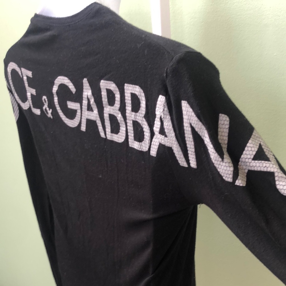 Dolce & Gabbana Black Long Sleeve Shirt Sz M